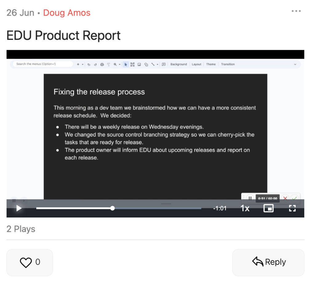 Product Roadmap Stakeholder Video